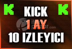 ✨Kick | 1 Ay 10 İzleyici | Garantili✨