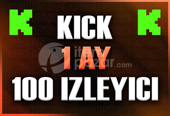 ✨Kick | 1 Ay 100 İzleyici | Garantili✨