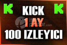 ✨Kick | 1 Ay 100 İzleyici | Garantili✨