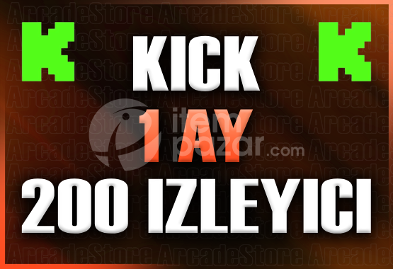 ✨Kick | 1 Ay 200 İzleyici | Garantili✨