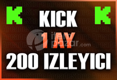 ✨Kick | 1 Ay 200 İzleyici | Garantili✨
