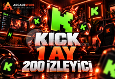 ✨Kick | 1 Ay 200 İzleyici | Sorunsuz✨
