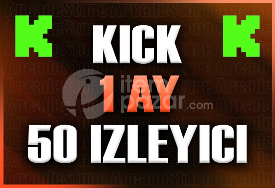✨Kick | 1 Ay 50 İzleyici | Garantili✨