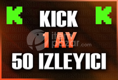 ✨Kick | 1 Ay 50 İzleyici | Garantili✨