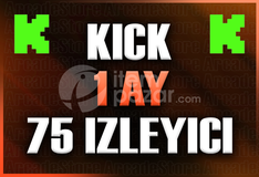 ✨Kick | 1 Ay 75 İzleyici | Garantili✨