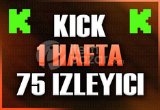 ✨Kick | 1 Hafta 75 İzleyici | Garantili✨