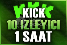 ✨Kick | 1 Saat 10 İzleyici | Garantili✨