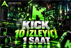 ✨Kick | 1 Saat 10 İzleyici | Garantili✨