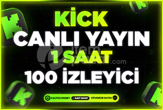 KİCK 1 SAAT 100 CANLI YAYIN İZLEYİCİ