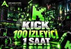 ✨Kick | 1 Saat 100 İzleyici | Garantili✨