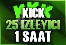 ✨Kick | 1 Saat 25 İzleyici | Garantili✨