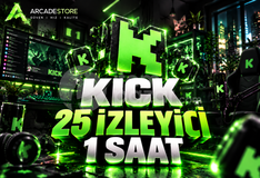 ✨Kick | 1 Saat 25 İzleyici | Garantili✨