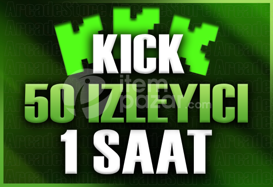 ✨Kick | 1 Saat 50 İzleyici | Garantili✨