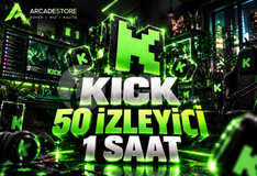 ✨Kick | 1 Saat 50 İzleyici | Garantili✨
