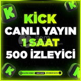 KİCK 1 SAAT 500 CANLI YAYIN İZLEYİCİ