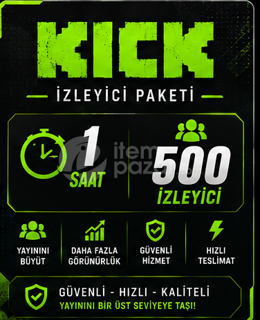 Kick 1 Saat 500 İzleyici