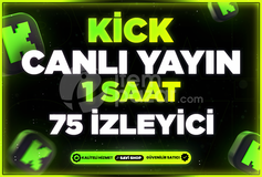 KİCK 1 SAAT 75 CANLI YAYIN İZLEYİCİ