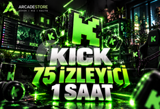 ✨Kick | 1 Saat 75 İzleyici | Garantili✨
