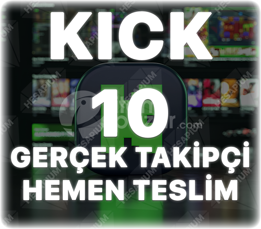 Kick 10 Gerçek Takipçi - Önerilen Kanal Etkili