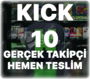 Kick 10 Gerçek Takipçi - Önerilen Kanal Etkili