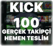 Kick 100 Gerçek Takipçi - Önerilen Kanal Etkili