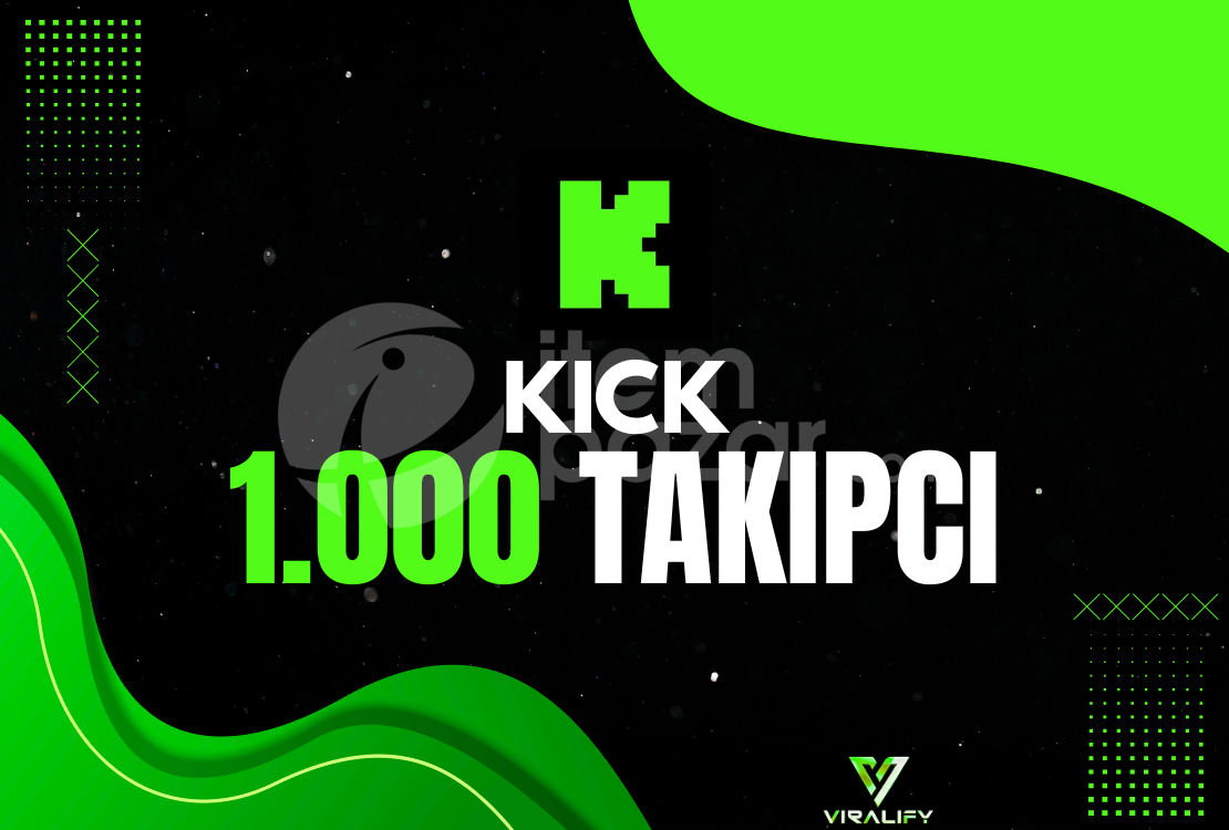 ⭐️KICK 1.000 TAKİPÇİ - HIZLI⭐️