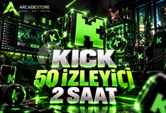 ✨Kick | 2 Saat 50 İzleyici | Garantili✨