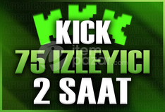 ✨Kick | 2 Saat 75 İzleyici | Garantili✨