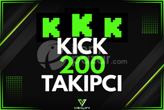 ⭐️KICK 200 TAKİPÇİ - HIZLI⭐️