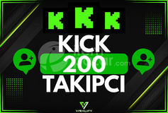⭐️KICK 200 TAKİPÇİ - HIZLI⭐️