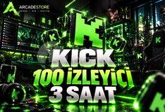 ✨Kick | 3 Saat 100 İzleyici | Garantili✨