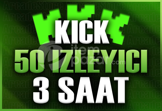 ✨Kick | 3 Saat 50 İzleyici | Garantili✨