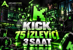 ✨Kick | 3 Saat 75 İzleyici | Garantili✨