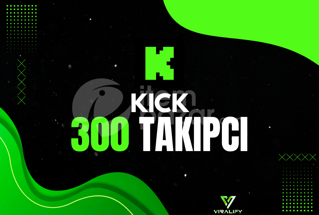 ⭐️KICK 300 TAKİPÇİ - HIZLI⭐️