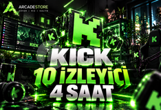 ✨Kick | 4 Saat 10 İzleyici | Garantili✨