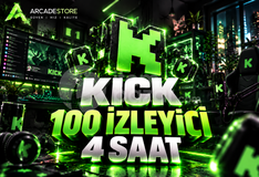 ✨Kick | 4 Saat 100 İzleyici | Garantili✨