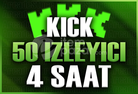✨Kick | 4 Saat 50 İzleyici | Garantili✨