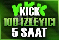 ✨Kick | 5 Saat 100 İzleyici | Garantili✨