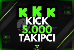 ⭐️KICK 5.000 TAKİPÇİ - HIZLI⭐️