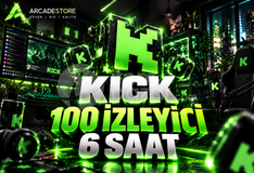 ✨Kick | 6 Saat 100 İzleyici | Garantili✨