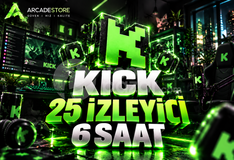 ✨Kick | 6 Saat 25 İzleyici | Garantili✨