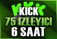 ✨Kick | 6 Saat 75 İzleyici | Garantili✨