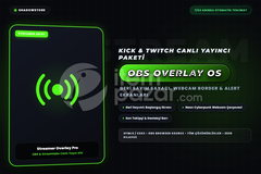 Kick ve Twitch Yayıncı Overlay ve Alert Grafik