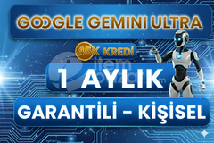 KİŞİSEL - Gemini AI ULTRA 45K Kredi 1 AYLIK