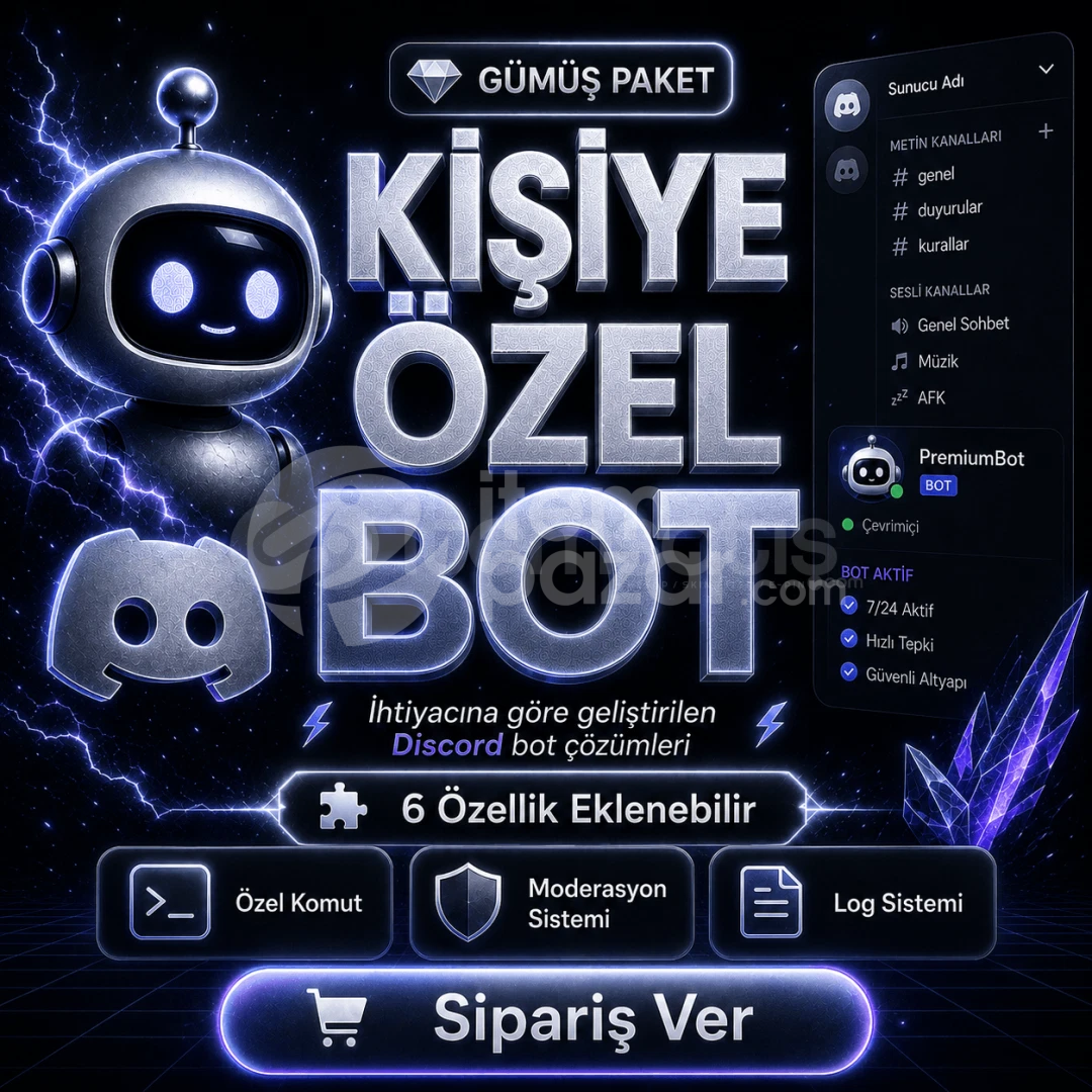Kişiye Özel Discord Bot Yapımı | 6 Özellikli