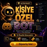 Kişiye Özel Discord Bot | 12 Özellikli