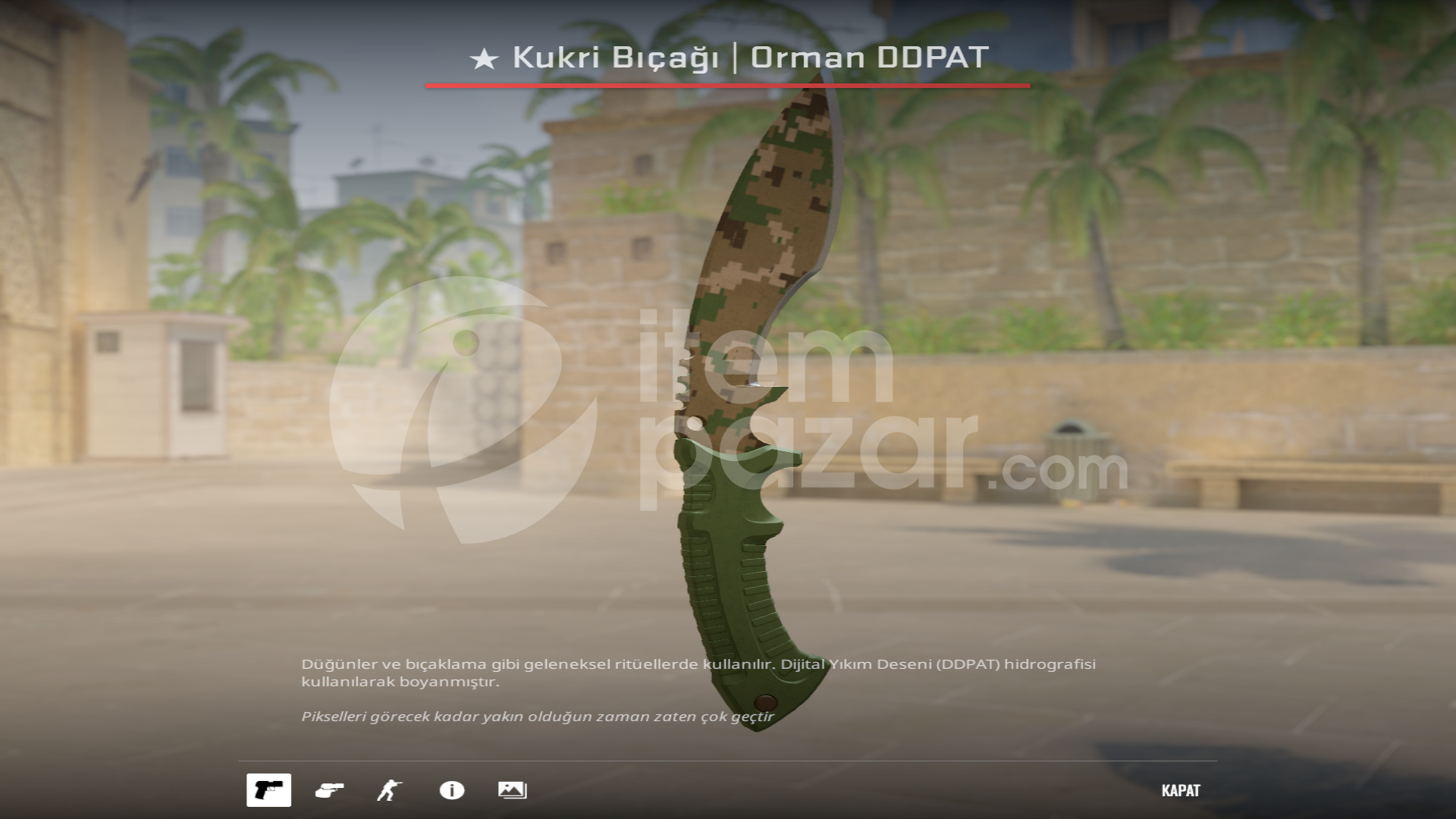 Kukri Bıçak Forest DDpat (FT)