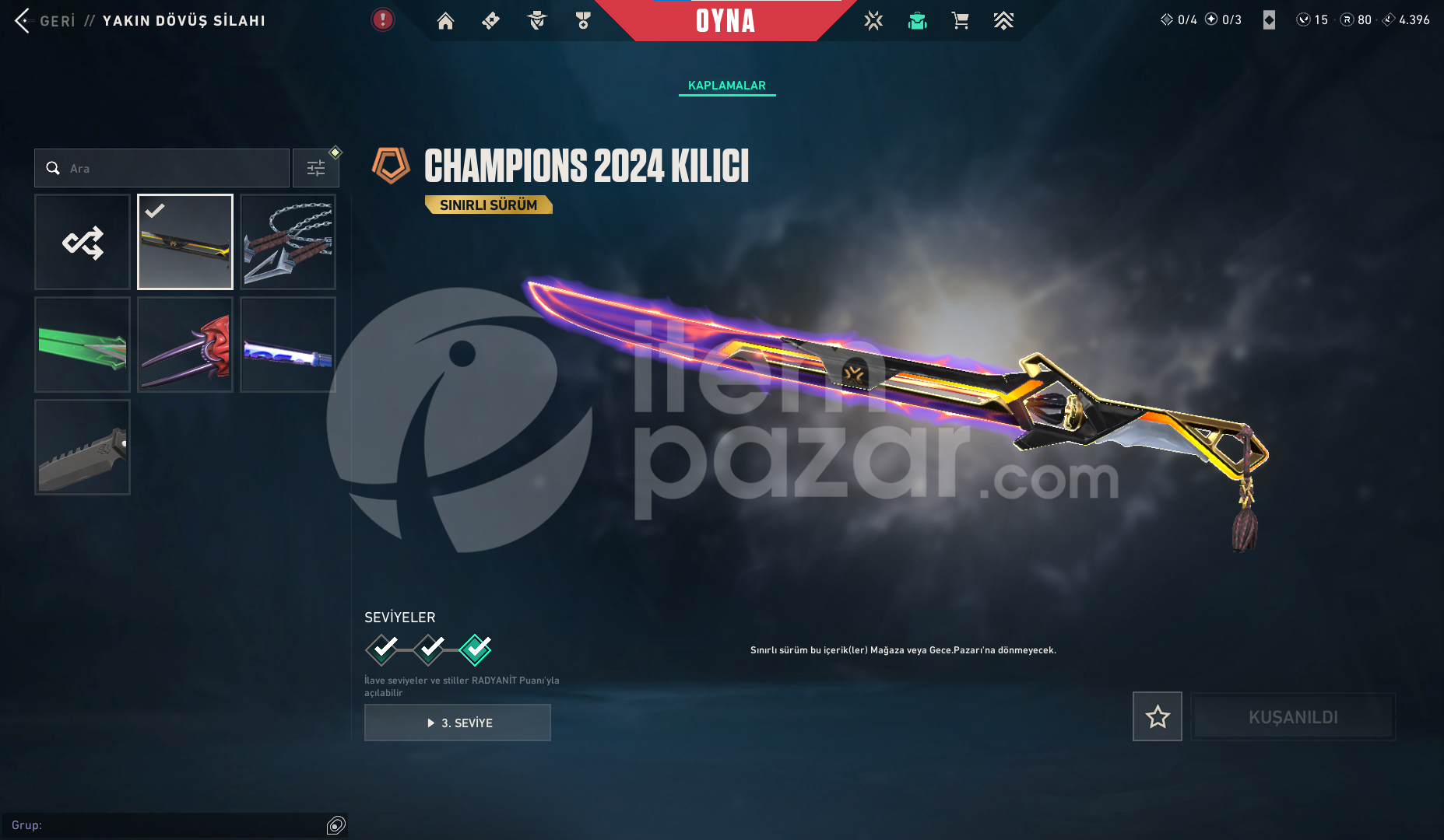 Kuronami No Yaiba Evori Vandal Champions 2024