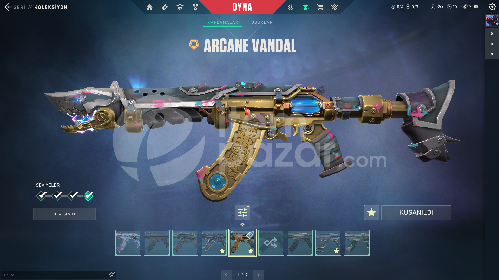 Kuronami Set Arcane Vandal Ulupençe Bıçak Asil