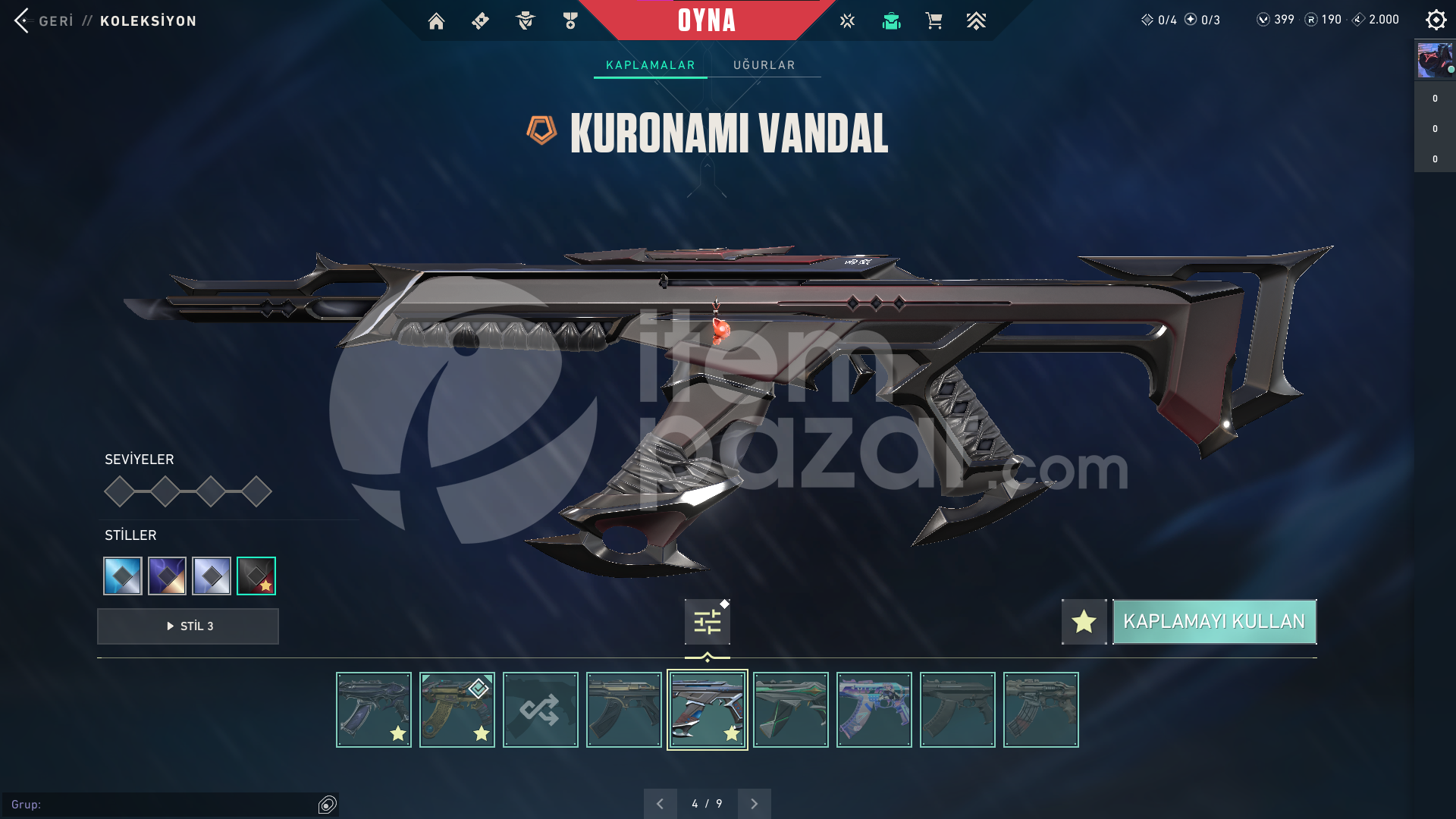 Kuronami Set Arcane Vandal Ulupençe Bıçak Asil